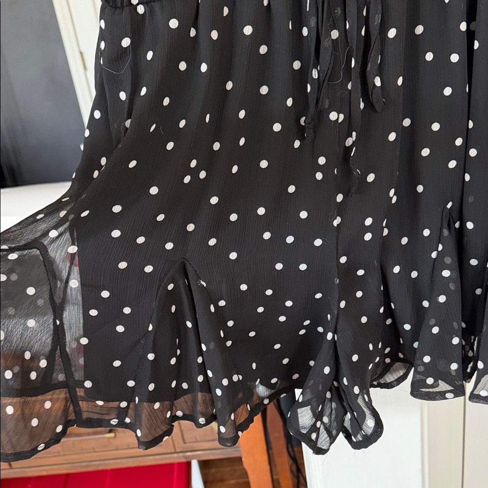 Lulu's Black and White Polka Dot Romper - Picture 4 of 4